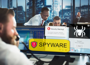 Network Security is Crucial - Spyware Alert Banner