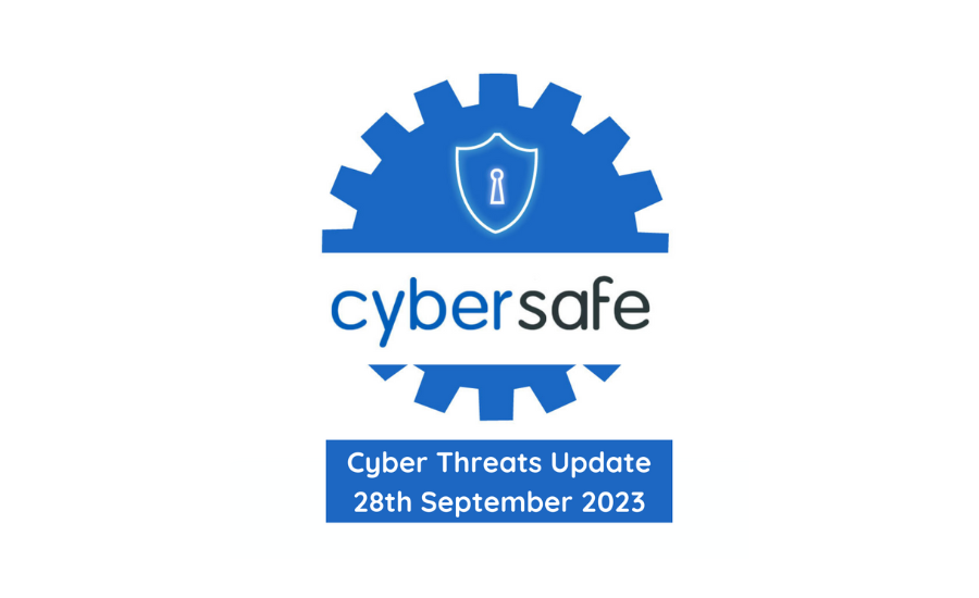 Become Cyber Safe – 28th September 2023 Featured Image